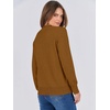 image:imageANRABESS Sweaters for Women Long Sleeve Lightweight Crewneck Soft Basic Knit Loose Fit Pullover Top 2026 Fall Trendy OutfitsCaramel
