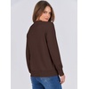 image:imageANRABESS Sweaters for Women Long Sleeve Lightweight Crewneck Soft Basic Knit Loose Fit Pullover Top 2026 Fall Trendy OutfitsCoffee