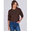 image:imageANRABESS Sweaters for Women Long Sleeve Lightweight Crewneck Soft Basic Knit Loose Fit Pullover Top 2026 Fall Trendy OutfitsCoffee