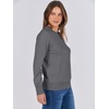 image:imageANRABESS Sweaters for Women Long Sleeve Lightweight Crewneck Soft Basic Knit Loose Fit Pullover Top 2026 Fall Trendy OutfitsDark Gray