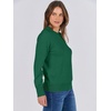 image:imageANRABESS Sweaters for Women Long Sleeve Lightweight Crewneck Soft Basic Knit Loose Fit Pullover Top 2026 Fall Trendy OutfitsForest Green