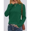 image:imageANRABESS Sweaters for Women Long Sleeve Lightweight Crewneck Soft Basic Knit Loose Fit Pullover Top 2026 Fall Trendy OutfitsForest Green