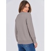 image:imageANRABESS Sweaters for Women Long Sleeve Lightweight Crewneck Soft Basic Knit Loose Fit Pullover Top 2026 Fall Trendy OutfitsGrey Taupe