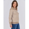 image:imageANRABESS Sweaters for Women Long Sleeve Lightweight Crewneck Soft Basic Knit Loose Fit Pullover Top 2026 Fall Trendy OutfitsKhaki White