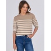 image:imageANRABESS Sweaters for Women Long Sleeve Lightweight Crewneck Soft Basic Knit Loose Fit Pullover Top 2026 Fall Trendy OutfitsKhaki White