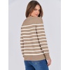 image:imageANRABESS Sweaters for Women Long Sleeve Lightweight Crewneck Soft Basic Knit Loose Fit Pullover Top 2026 Fall Trendy OutfitsKhaki White