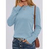 image:imageANRABESS Sweaters for Women Long Sleeve Lightweight Crewneck Soft Basic Knit Loose Fit Pullover Top 2026 Fall Trendy OutfitsLight Blue