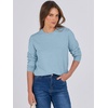 image:imageANRABESS Sweaters for Women Long Sleeve Lightweight Crewneck Soft Basic Knit Loose Fit Pullover Top 2026 Fall Trendy OutfitsLight Blue