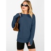 image:imageANRABESS Women Long Sleeve Ribbed Sweaters amp Thumb Hole  Casual Fall Outfits Crew Neck Pullover Tunic Top for Leggings Winter Transition Layering Clothing Work Travel amp WorkoutDusty Blue