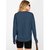 image:imageANRABESS Women Long Sleeve Ribbed Sweaters amp Thumb Hole  Casual Fall Outfits Crew Neck Pullover Tunic Top for Leggings Winter Transition Layering Clothing Work Travel amp WorkoutDusty Blue