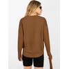 image:imageANRABESS Women Long Sleeve Ribbed Sweaters amp Thumb Hole  Casual Fall Outfits Crew Neck Pullover Tunic Top for Leggings Winter Transition Layering Clothing Work Travel amp WorkoutCaramel