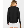 image:imageANRABESS Women Long Sleeve Ribbed Sweaters amp Thumb Hole  Casual Fall Outfits Crew Neck Pullover Tunic Top for Leggings Winter Transition Layering Clothing Work Travel amp WorkoutBlack
