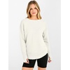 image:imageANRABESS Women Long Sleeve Ribbed Sweaters amp Thumb Hole  Casual Fall Outfits Crew Neck Pullover Tunic Top for Leggings Winter Transition Layering Clothing Work Travel amp WorkoutCream White