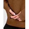 image:imageANRABESS Women Long Sleeve Ribbed Sweaters amp Thumb Hole  Casual Fall Outfits Crew Neck Pullover Tunic Top for Leggings Winter Transition Layering Clothing Work Travel amp WorkoutCaramel