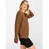 image:imageANRABESS Women Long Sleeve Ribbed Sweaters amp Thumb Hole  Casual Fall Outfits Crew Neck Pullover Tunic Top for Leggings Winter Transition Layering Clothing Work Travel amp WorkoutCaramel