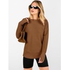 image:imageANRABESS Women Long Sleeve Ribbed Sweaters amp Thumb Hole  Casual Fall Outfits Crew Neck Pullover Tunic Top for Leggings Winter Transition Layering Clothing Work Travel amp WorkoutCaramel