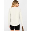image:imageANRABESS Women Long Sleeve Ribbed Sweaters amp Thumb Hole  Casual Fall Outfits Crew Neck Pullover Tunic Top for Leggings Winter Transition Layering Clothing Work Travel amp WorkoutCream White