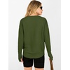 image:imageANRABESS Women Long Sleeve Ribbed Sweaters amp Thumb Hole  Casual Fall Outfits Crew Neck Pullover Tunic Top for Leggings Winter Transition Layering Clothing Work Travel amp WorkoutArmy Green