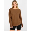 image:imageANRABESS Women Long Sleeve Ribbed Sweaters amp Thumb Hole  Casual Fall Outfits Crew Neck Pullover Tunic Top for Leggings Winter Transition Layering Clothing Work Travel amp WorkoutCaramel