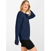 image:imageANRABESS Women Long Sleeve Ribbed Sweaters amp Thumb Hole  Casual Fall Outfits Crew Neck Pullover Tunic Top for Leggings Winter Transition Layering Clothing Work Travel amp WorkoutNavy Blue