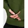 image:imageANRABESS Women Long Sleeve Ribbed Sweaters amp Thumb Hole  Casual Fall Outfits Crew Neck Pullover Tunic Top for Leggings Winter Transition Layering Clothing Work Travel amp WorkoutArmy Green