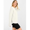 image:imageANRABESS Women Long Sleeve Ribbed Sweaters amp Thumb Hole  Casual Fall Outfits Crew Neck Pullover Tunic Top for Leggings Winter Transition Layering Clothing Work Travel amp WorkoutCream White