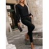 image:imageANRABESS Womens Business Casual Blouses Long Sleeve Tops  V Neck Puff Sleeve Smocked Cuff Shirts Soft Breathable Dressy Elegant Office Work Outfits Fall Spring ClothesBlack