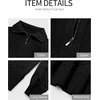 image:imageANRABESS Womens Cable Knit Quarter Zip Pullover Sweaters  Long Sleeve V Neck Collared Cozy Warm Loose Tops Business Casual Work Office Daily Wear 2026 Fall Winter Fashion OutfitsBlack