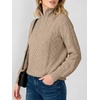 image:imageANRABESS Womens Cable Knit Quarter Zip Pullover Sweaters  Long Sleeve V Neck Collared Cozy Warm Loose Tops Business Casual Work Office Daily Wear 2026 Fall Winter Fashion OutfitsTan
