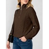 image:imageANRABESS Womens Cable Knit Quarter Zip Pullover Sweaters  Long Sleeve V Neck Collared Cozy Warm Loose Tops Business Casual Work Office Daily Wear 2026 Fall Winter Fashion OutfitsCoffee