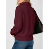 image:imageANRABESS Womens Cable Knit Quarter Zip Pullover Sweaters  Long Sleeve V Neck Collared Cozy Warm Loose Tops Business Casual Work Office Daily Wear 2026 Fall Winter Fashion OutfitsDark Red