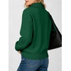 image:imageANRABESS Womens Cable Knit Quarter Zip Pullover Sweaters  Long Sleeve V Neck Collared Cozy Warm Loose Tops Business Casual Work Office Daily Wear 2026 Fall Winter Fashion OutfitsGreen