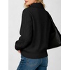 image:imageANRABESS Womens Cable Knit Quarter Zip Pullover Sweaters  Long Sleeve V Neck Collared Cozy Warm Loose Tops Business Casual Work Office Daily Wear 2026 Fall Winter Fashion OutfitsBlack