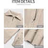 image:imageANRABESS Womens Cable Knit Quarter Zip Pullover Sweaters  Long Sleeve V Neck Collared Cozy Warm Loose Tops Business Casual Work Office Daily Wear 2026 Fall Winter Fashion OutfitsAlmond