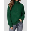 image:imageANRABESS Womens Cable Knit Quarter Zip Pullover Sweaters  Long Sleeve V Neck Collared Cozy Warm Loose Tops Business Casual Work Office Daily Wear 2026 Fall Winter Fashion OutfitsGreen