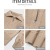 image:imageANRABESS Womens Cable Knit Quarter Zip Pullover Sweaters  Long Sleeve V Neck Collared Cozy Warm Loose Tops Business Casual Work Office Daily Wear 2026 Fall Winter Fashion OutfitsTan