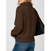 image:imageANRABESS Womens Cable Knit Quarter Zip Pullover Sweaters  Long Sleeve V Neck Collared Cozy Warm Loose Tops Business Casual Work Office Daily Wear 2026 Fall Winter Fashion OutfitsCoffee