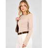 image:imageANRABESS Womens Long Sleeve Boat Neck Lightweight Fitted Sweater  Wool Blend Soft Knit Comfy Soft Slim Fit Pullover Top Business Casual Outfits Work Fall Spring Transition ClothesParchment