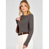image:imageANRABESS Womens Long Sleeve Boat Neck Lightweight Fitted Sweater  Wool Blend Soft Knit Comfy Soft Slim Fit Pullover Top Business Casual Outfits Work Fall Spring Transition ClothesDrak Taupe