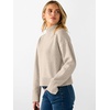 image:imageANRABESS Womens Long Sleeve Mock Neck Cropped Sweaters  Lightweight Ribbed Knit Pullover Sweater Tops Classic Soft Comfy Business Casual Work Travel Vacation Fall Winter OutfitsAlmond