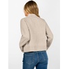 image:imageANRABESS Womens Long Sleeve Mock Neck Cropped Sweaters  Lightweight Ribbed Knit Pullover Sweater Tops Classic Soft Comfy Business Casual Work Travel Vacation Fall Winter OutfitsAlmond