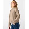 image:imageANRABESS Womens Long Sleeve Mock Neck Cropped Sweaters  Lightweight Ribbed Knit Pullover Sweater Tops Classic Soft Comfy Business Casual Work Travel Vacation Fall Winter OutfitsLight Khaki