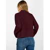 image:imageANRABESS Womens Long Sleeve Mock Neck Cropped Sweaters  Lightweight Ribbed Knit Pullover Sweater Tops Classic Soft Comfy Business Casual Work Travel Vacation Fall Winter OutfitsDark Red