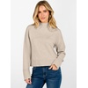 image:imageANRABESS Womens Long Sleeve Mock Neck Cropped Sweaters  Lightweight Ribbed Knit Pullover Sweater Tops Classic Soft Comfy Business Casual Work Travel Vacation Fall Winter OutfitsAlmond