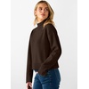 image:imageANRABESS Womens Long Sleeve Mock Neck Cropped Sweaters  Lightweight Ribbed Knit Pullover Sweater Tops Classic Soft Comfy Business Casual Work Travel Vacation Fall Winter OutfitsCoffee