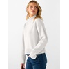 image:imageANRABESS Womens Long Sleeve Mock Neck Cropped Sweaters  Lightweight Ribbed Knit Pullover Sweater Tops Classic Soft Comfy Business Casual Work Travel Vacation Fall Winter OutfitsWhite