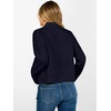 image:imageANRABESS Womens Long Sleeve Mock Neck Cropped Sweaters  Lightweight Ribbed Knit Pullover Sweater Tops Classic Soft Comfy Business Casual Work Travel Vacation Fall Winter OutfitsNavy Blue