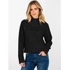 image:imageANRABESS Womens Long Sleeve Mock Neck Cropped Sweaters  Lightweight Ribbed Knit Pullover Sweater Tops Classic Soft Comfy Business Casual Work Travel Vacation Fall Winter OutfitsBlack
