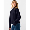 image:imageANRABESS Womens Long Sleeve Mock Neck Cropped Sweaters  Lightweight Ribbed Knit Pullover Sweater Tops Classic Soft Comfy Business Casual Work Travel Vacation Fall Winter OutfitsNavy Blue