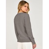 image:imageANRABESS Womens Long Sleeve Sweaters Business Casual Tops  2 in 1 Faux Layer Crew Neck Soft Cozy Knit Lightweight Henley Pullover Sweater 2026 Fall Fashion Winter Layer ClothesGrey Khak